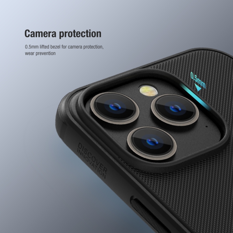 Nillkin Super Frosted PRO Zadní Kryt pro Apple iPhone 14 PRO Black (Without Logo Cutout)