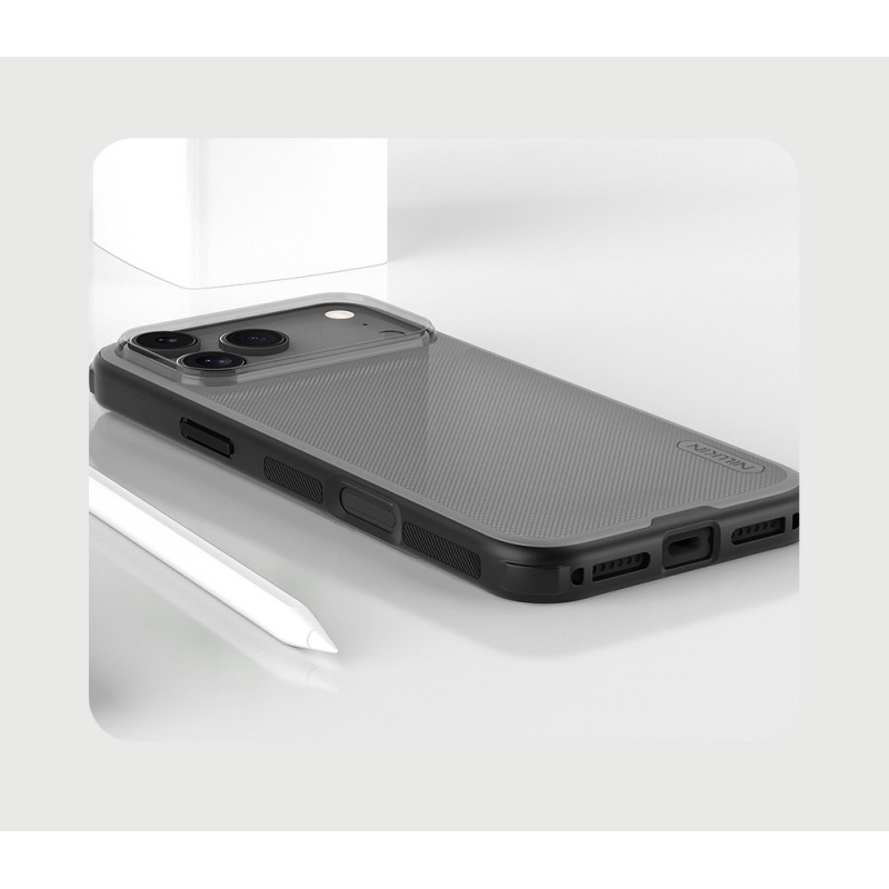 Nillkin Super Frosted PRO Zadní Kryt pro Apple iPhone 17 Pro Max Transparent Black