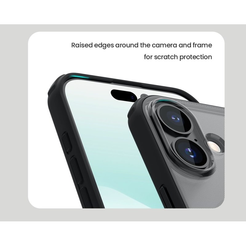 Nillkin Super Frosted PRO Zadní Kryt pro Apple iPhone 17 Transparent Black