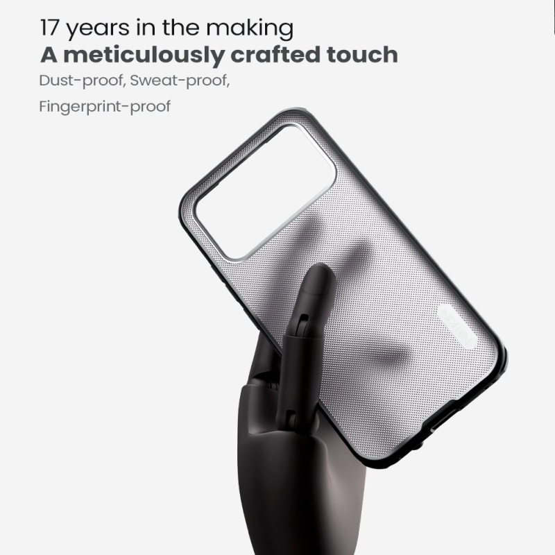 Nillkin Super Frosted PRO Zadní Kryt pro Poco F8 Ultra Transparent Black