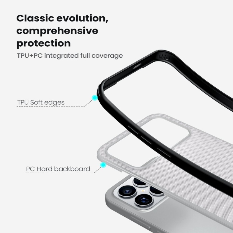 Nillkin Super Frosted PRO Zadní Kryt pro Poco F8 Ultra Transparent Black