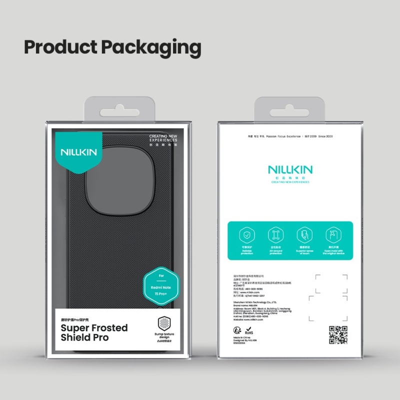 Nillkin Super Frosted PRO Zadní Kryt pro Xiaomi Redmi Note 15 Pro+ 5G Black 