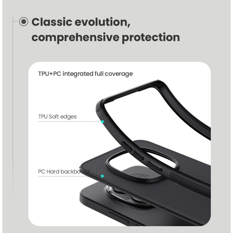 Nillkin Super Frosted PRO Zadní Kryt pro Xiaomi Redmi Note 15 Pro 5G Black 