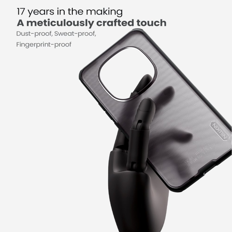 Nillkin Super Frosted PRO Zadní Kryt pro Xiaomi Redmi Note 15 Pro+ 5G Transparent Black 