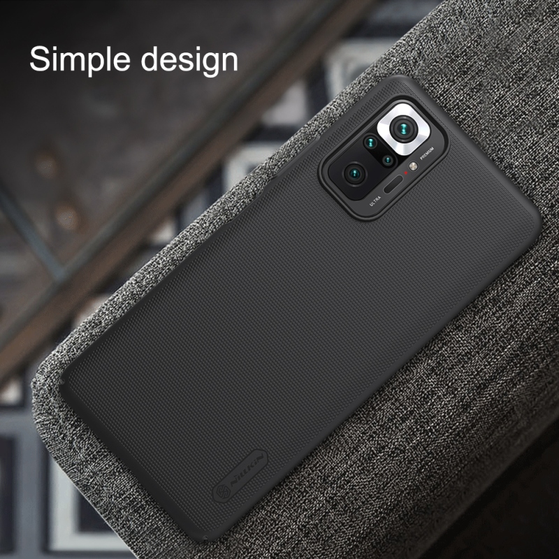 Nillkin Super Frosted Zadní Kryt pro Xiaomi Redmi Note 10 Pro/10 Pro Max Black