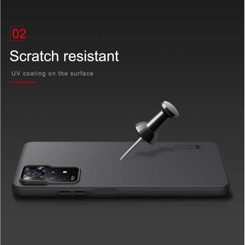 Nillkin Super Frosted Zadní Kryt pro Xiaomi Redmi Note 11 Pro/11 Pro 5G Black