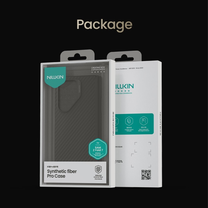 Nillkin Synthetic Fiber PRO Magnetic Pen Slot Zadní Kryt pro Samsung Galaxy Z Fold 7 Golden