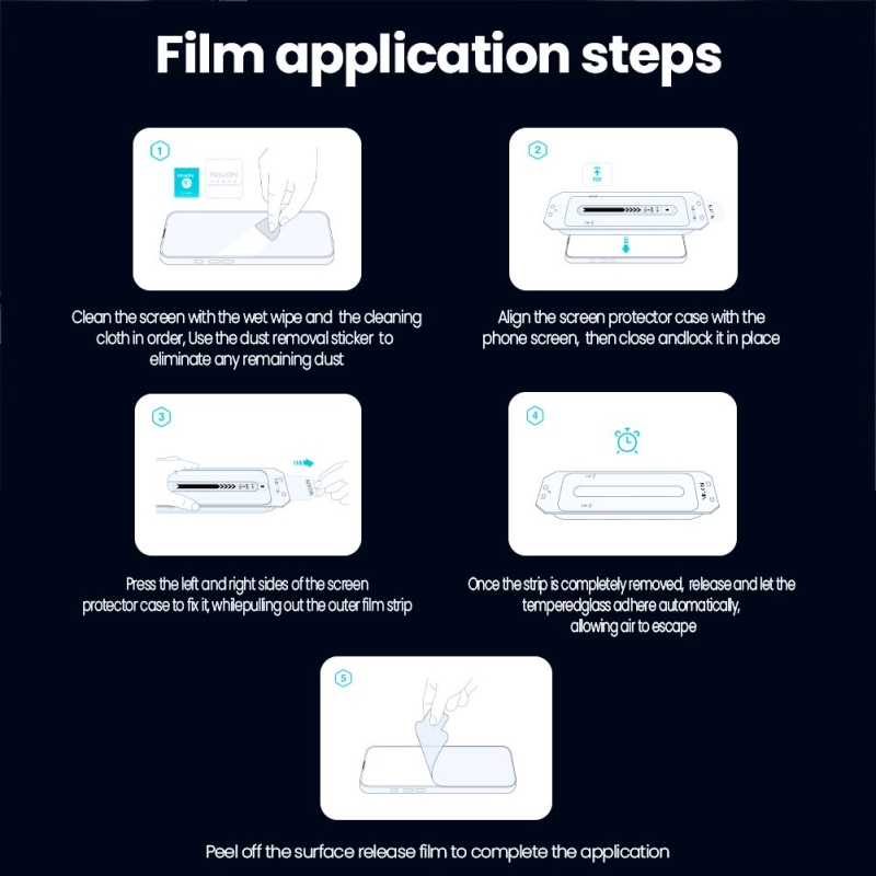Nillkin Tvrzené Sklo 0.25mm Guardian 2.5D pro Samsung Galaxy S26+ Black (s aplikátorem)