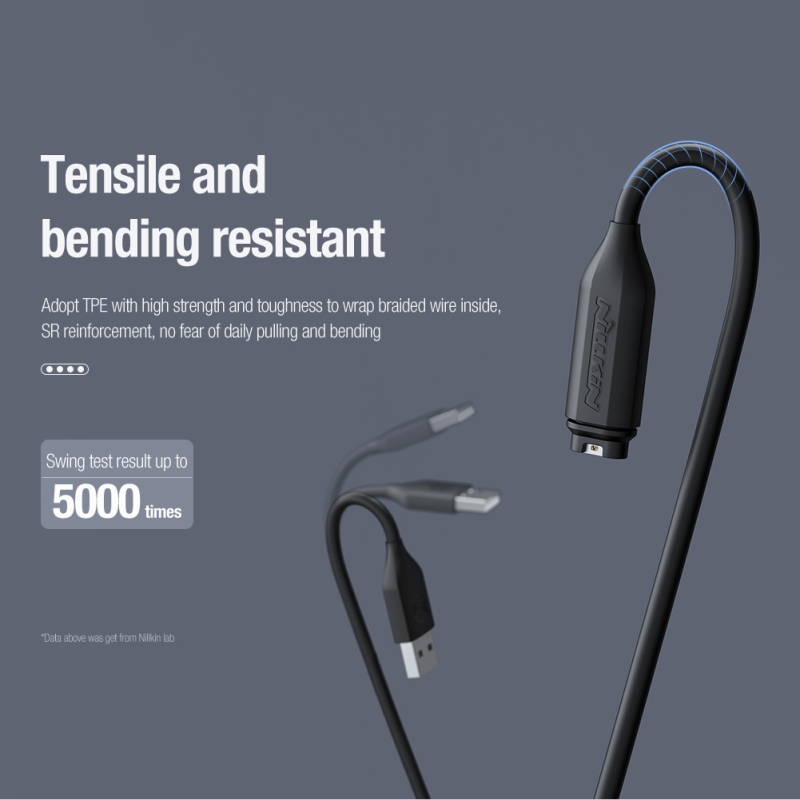 Nillkin USB Datový a Nabíjecí Kabel pro Garmin Watch Black