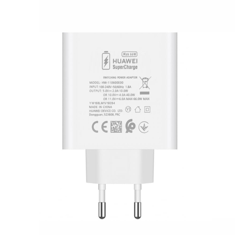 HW-110600E00 Huawei Super Charge USB-A Cestovní nabíječka 66W White (Bulk)