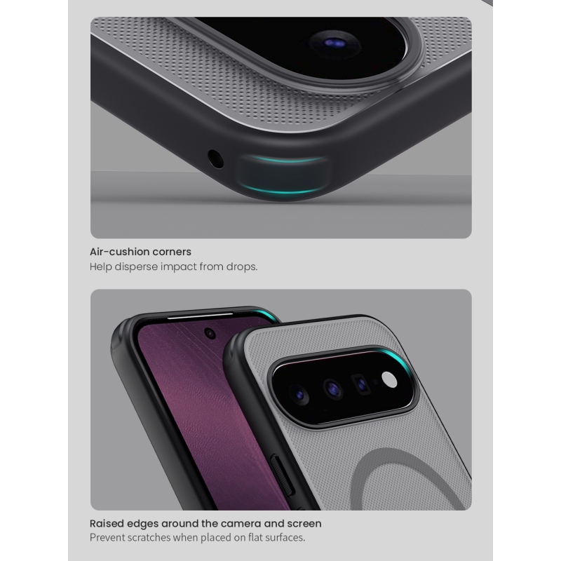 Nillkin Super Frosted PRO Magnetic Zadní Kryt pro Google Pixel 11 Transparent Black