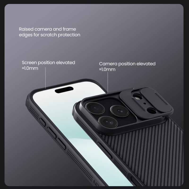 Nillkin CamShield PRO Zadní Kryt pro Apple iPhone 17 Pro Blue