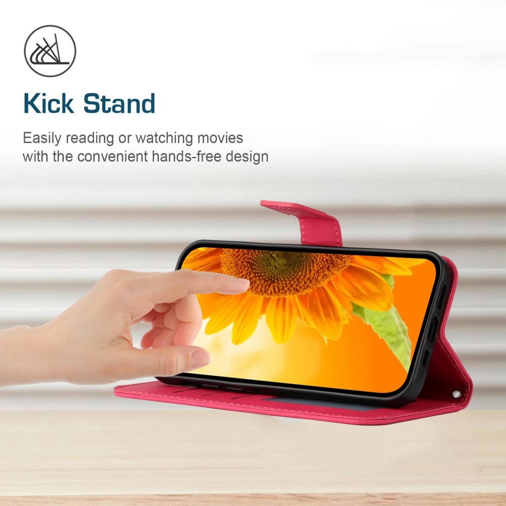 Sunflower knížkové pouzdro na Vivo X80 Lite - rose