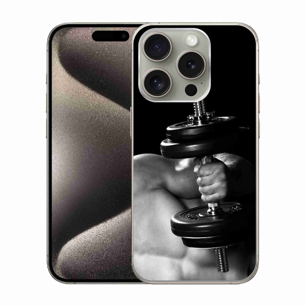 Gelový kryt mmCase na iPhone 15 Pro - posilování 2