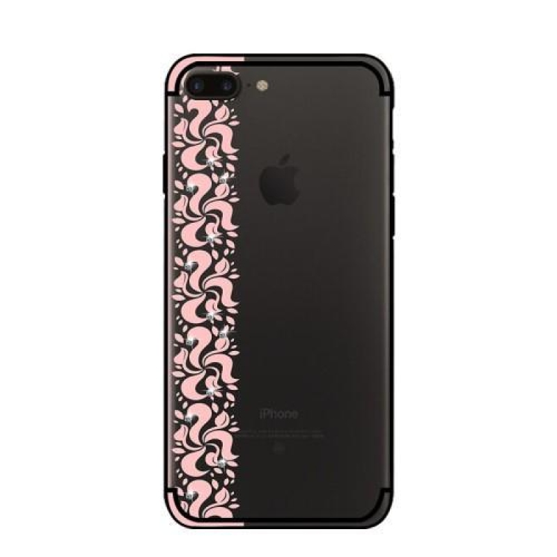 Nixi gelový obal s krajkovým motivem na iPhone 8 Plus a iPhone 7 Plus - růžový