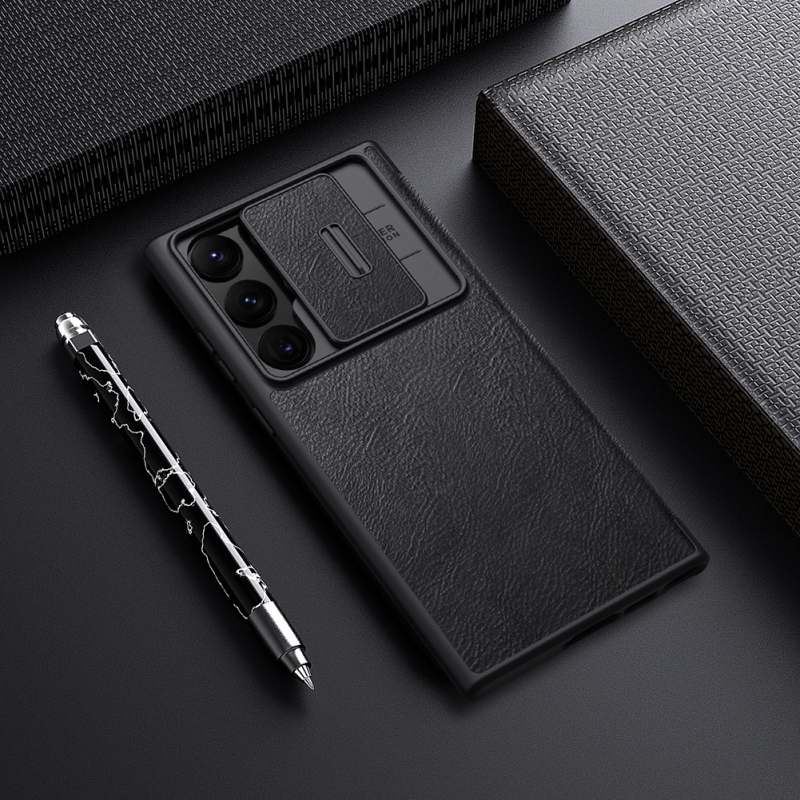 Nillkin Qin Book PRO Pouzdro pro Samsung Galaxy S23 Ultra Black