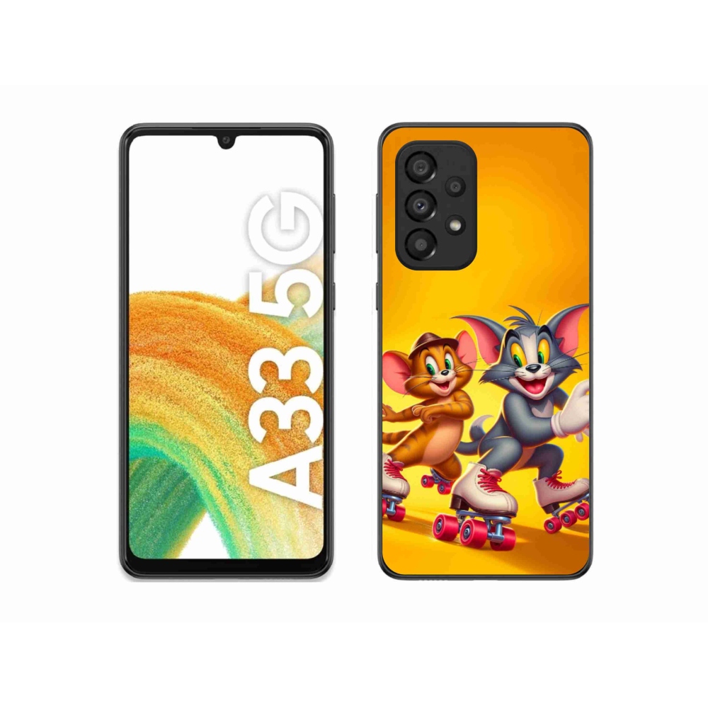 Gelový kryt mmCase na Samsung Galaxy A33 5G - tom a jerry