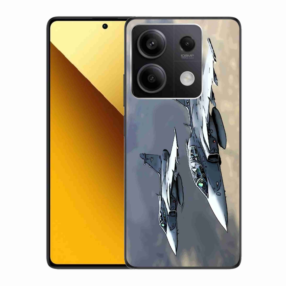 Gelový kryt mmCase na Xiaomi Redmi Note 13 5G - stíhačky