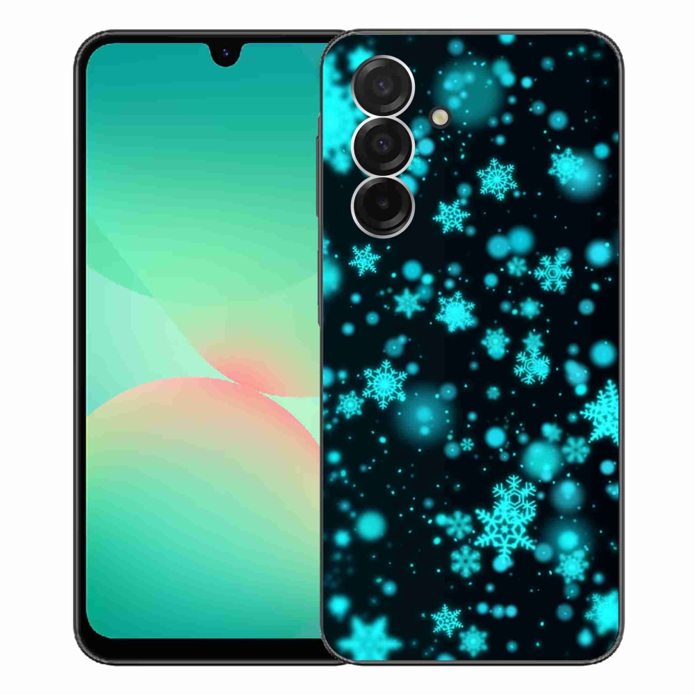 Gelový kryt mmCase na Samsung Galaxy A26 5G - sněhové vločky 1