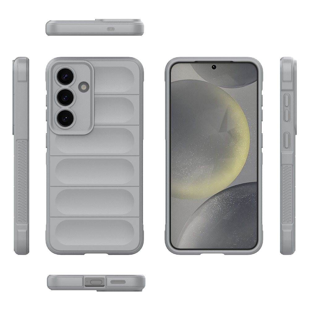 Rugg odolný gelový obal na Samsung Galaxy S25+ - světlešedý