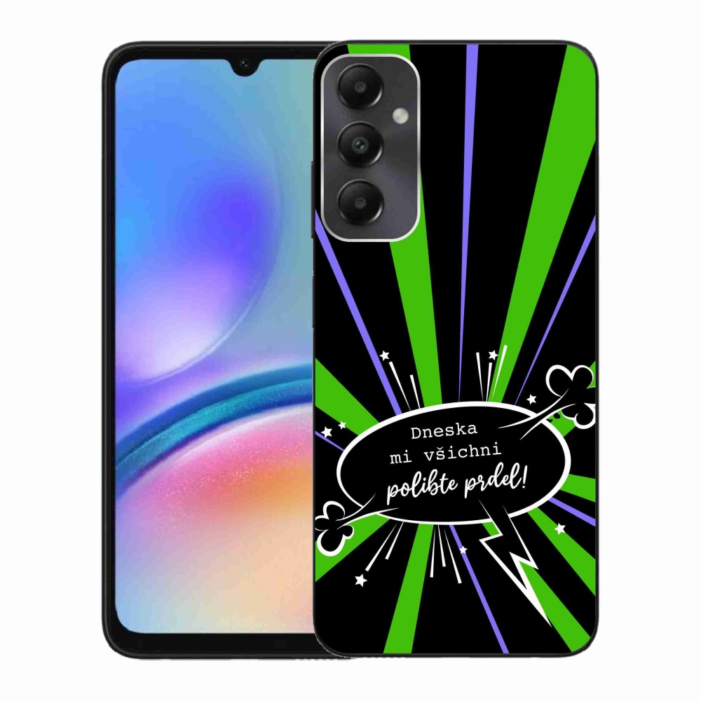 Gelový kryt mmCase na Samsung Galaxy A05s - vtipný text 15 černé pozadí