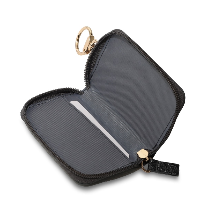 Guess PU 4G Script Logo Klíčenka Black