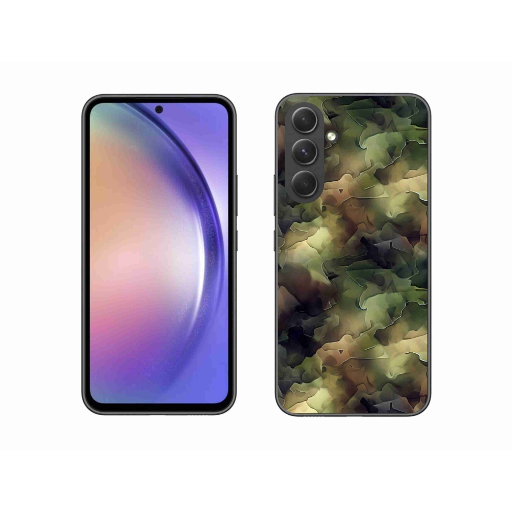 Gelový kryt mmCase na Samsung Galaxy A54 5G - maskáčový vzor 10