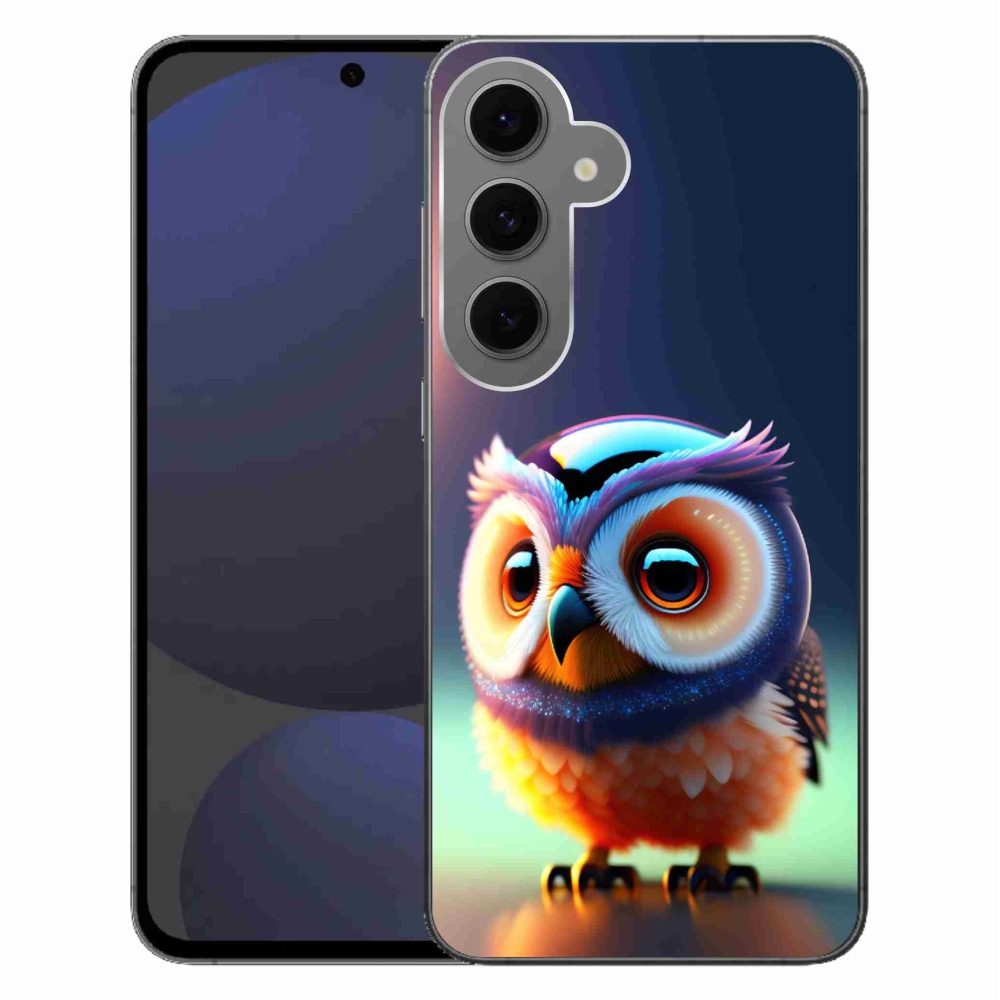 Gelový kryt mmCase na Samsung Galaxy S24 FE - sovička