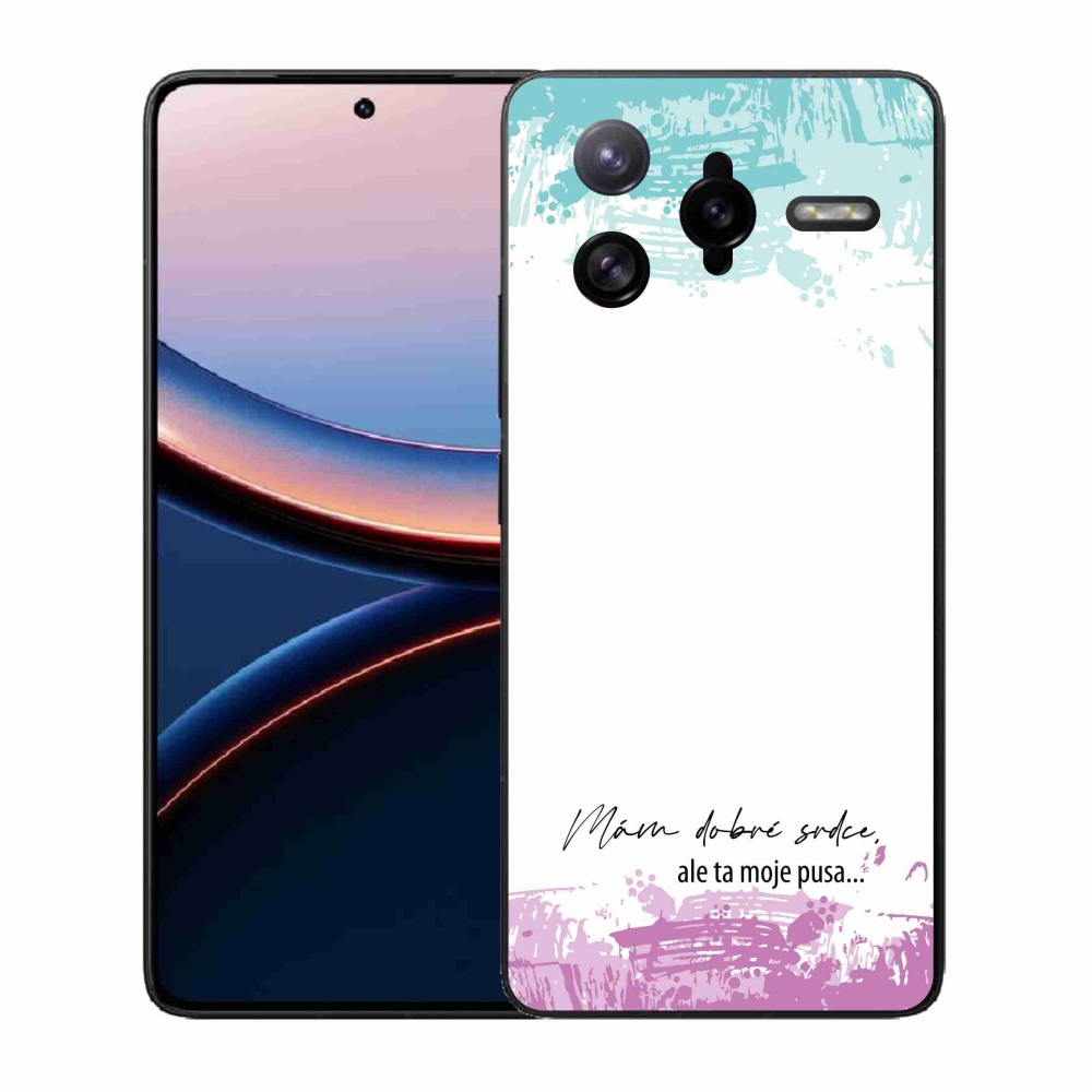 Gelový kryt mmCase na Xiaomi Poco F7 Ultra - vtipný text 3 bílé pozadí