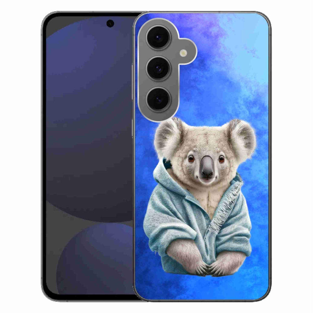 Gelový kryt mmCase na Samsung Galaxy S24 FE - koala ve svetru