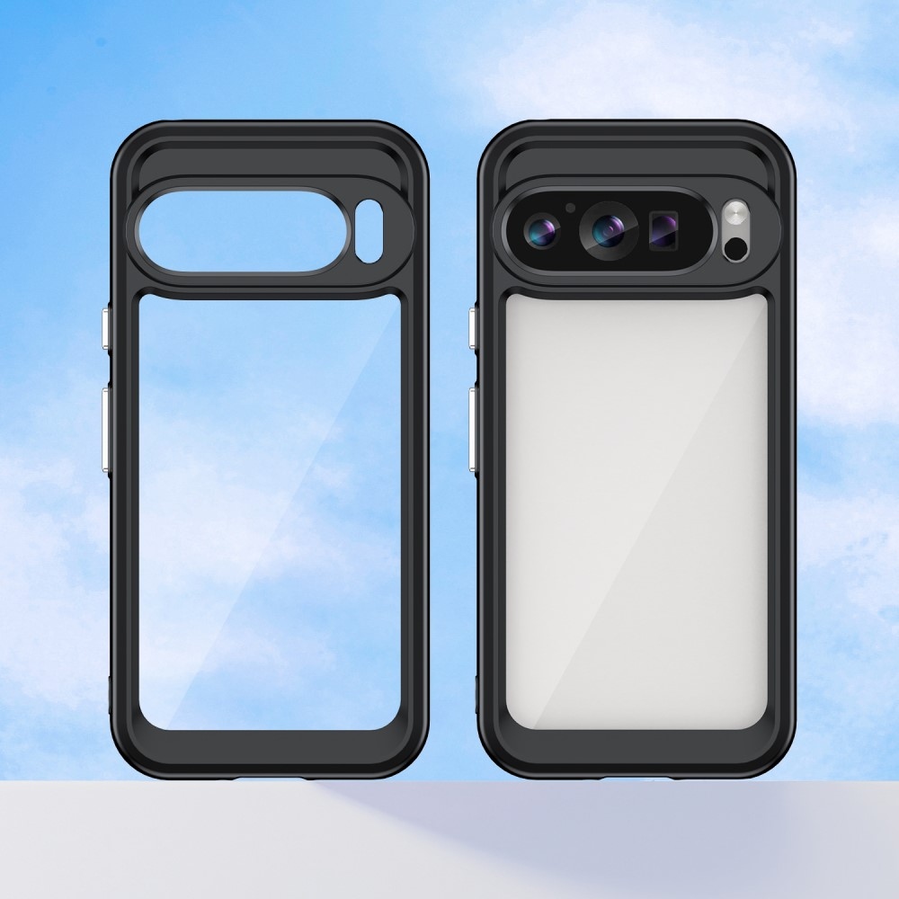 Gelový obal s pevnými zády na Google Pixel 9/9 Pro - černý