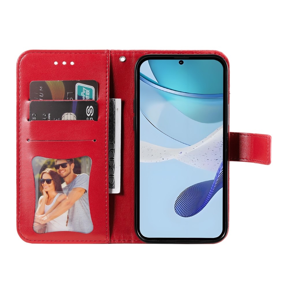 Mandala knížkové pouzdro na Realme C75 - červené