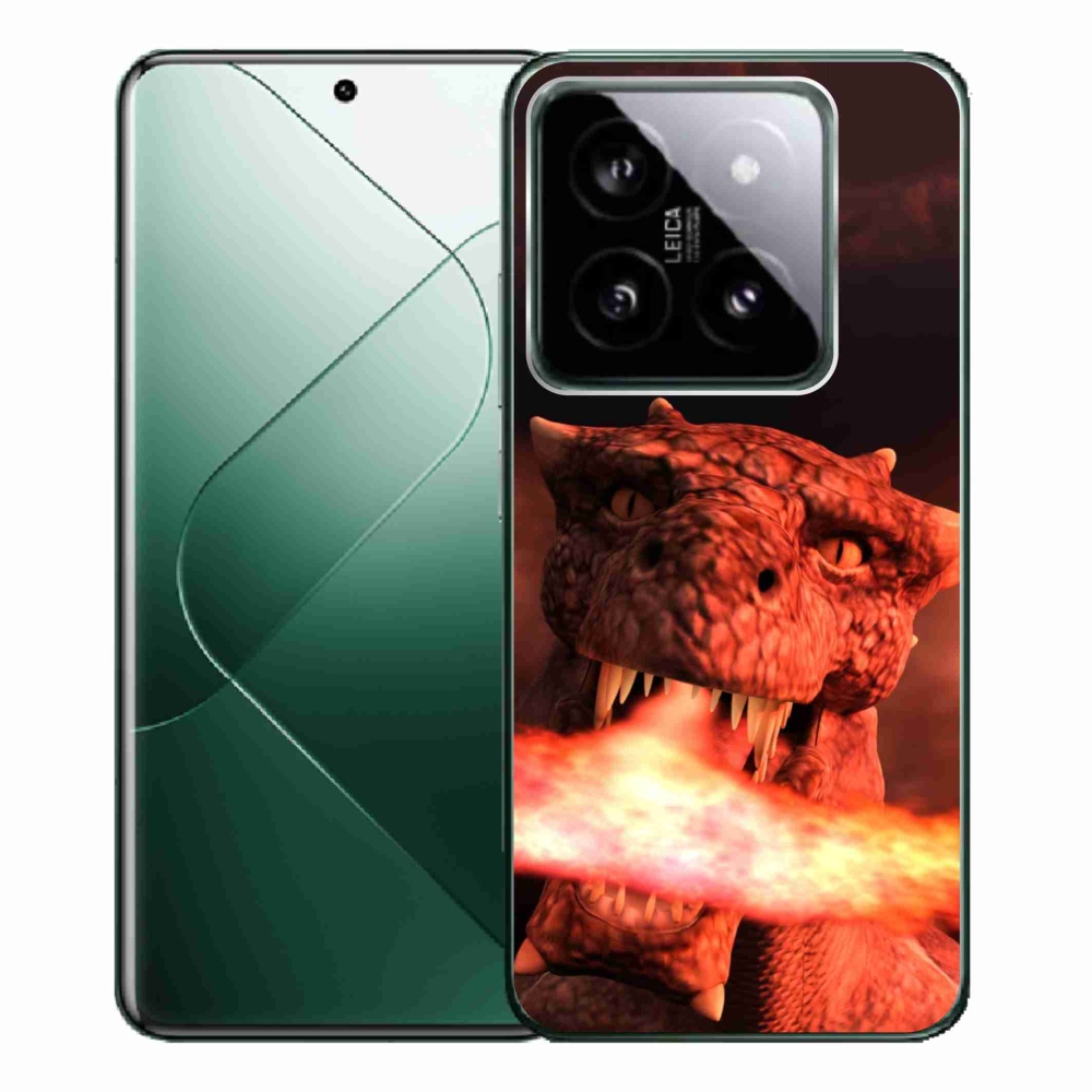 Gelový kryt mmCase na Xiaomi 14 Pro - drak
