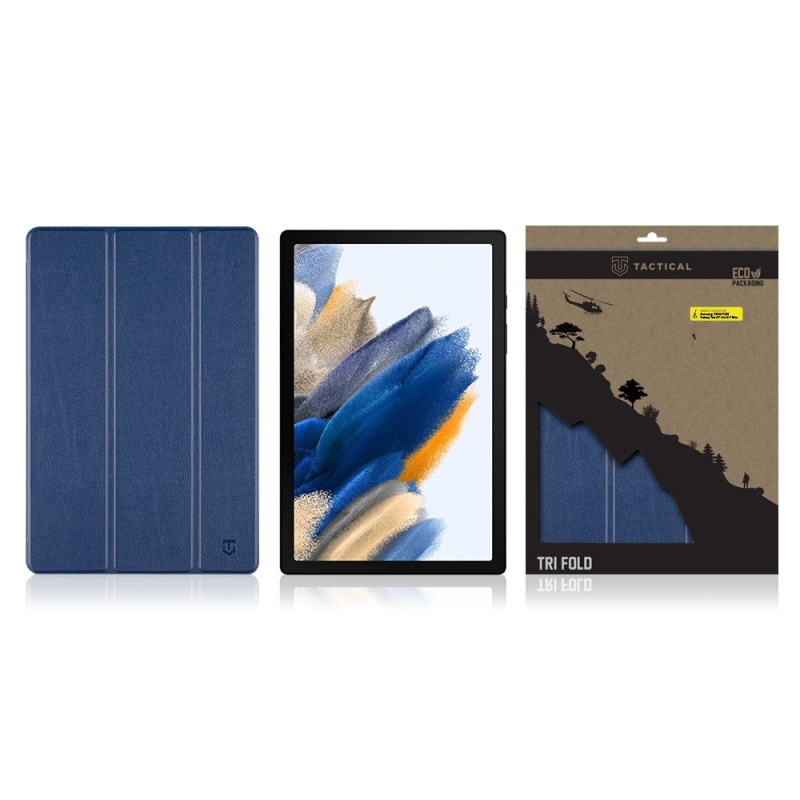 Tactical Book Tri Fold Pouzdro pro Samsung X200/X205 Galaxy Tab A8 10.5 Blue