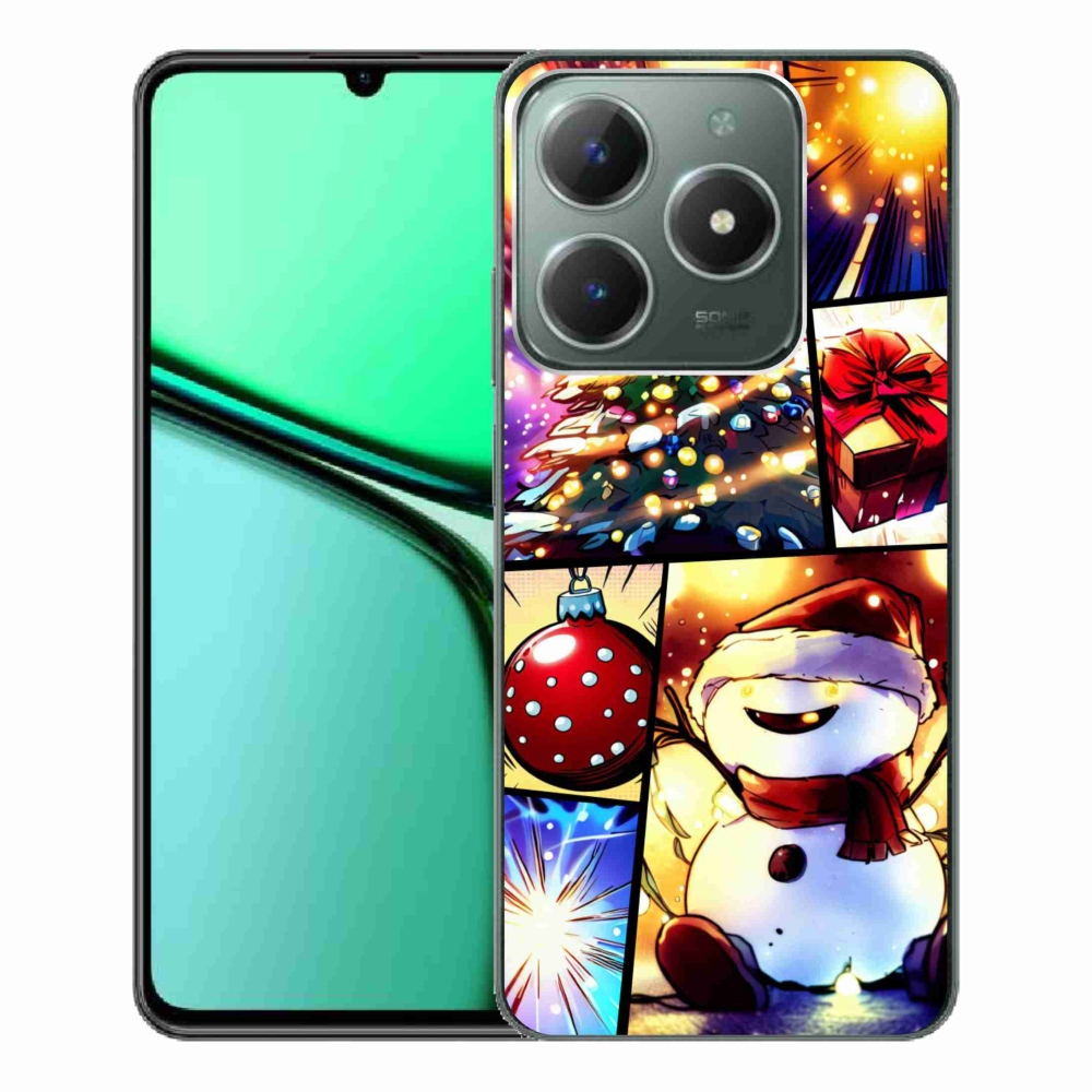 Gelový kryt mmCase na Realme C61 - vánoční motivy 1