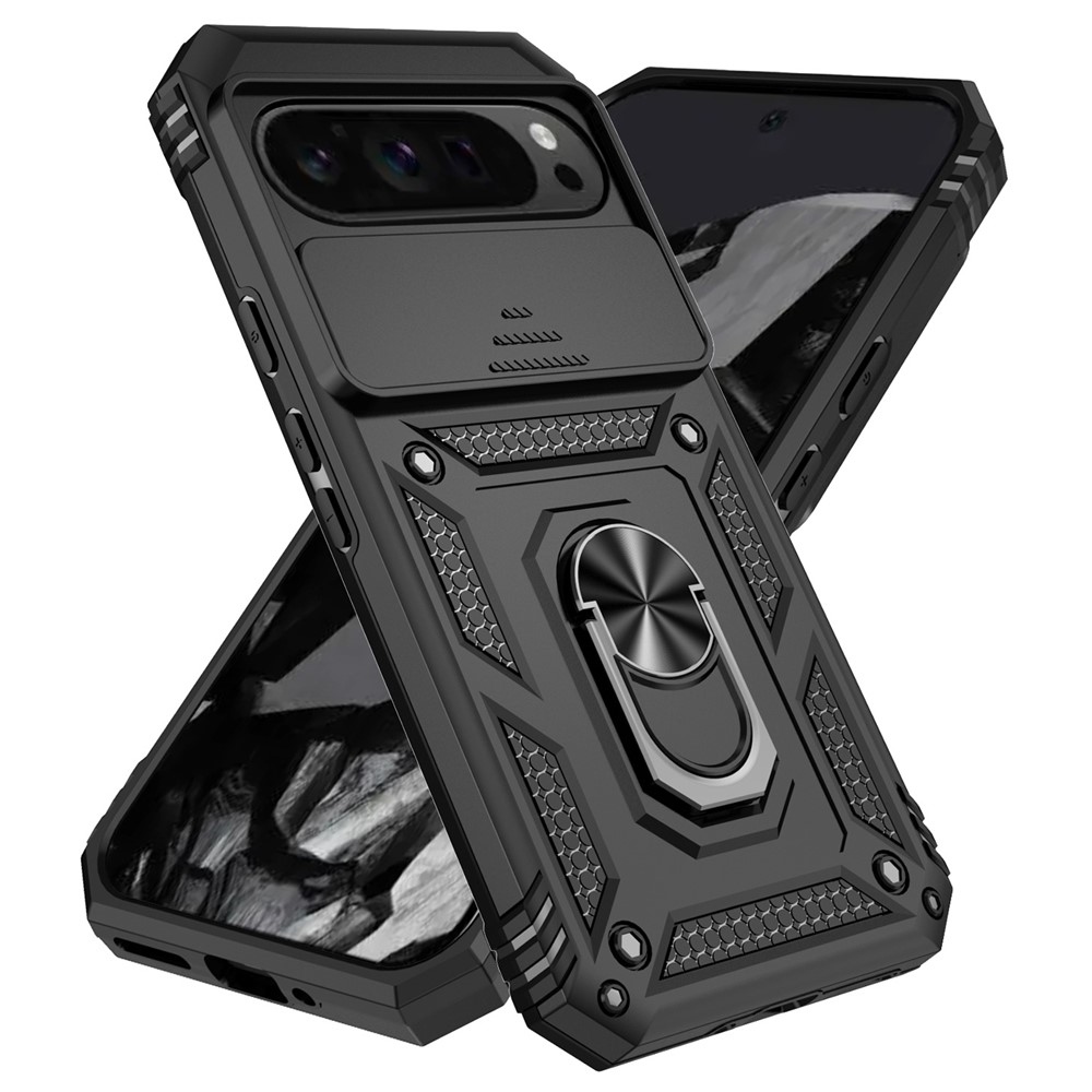 Ring odolný kryt na Google Pixel 10 Pro XL/Pixel 9 Pro XL - černý