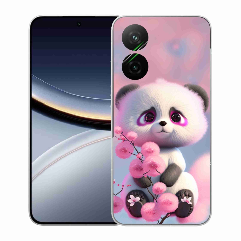 Gelový kryt mmCase na Xiaomi Poco F7 5G - roztomilá panda 1