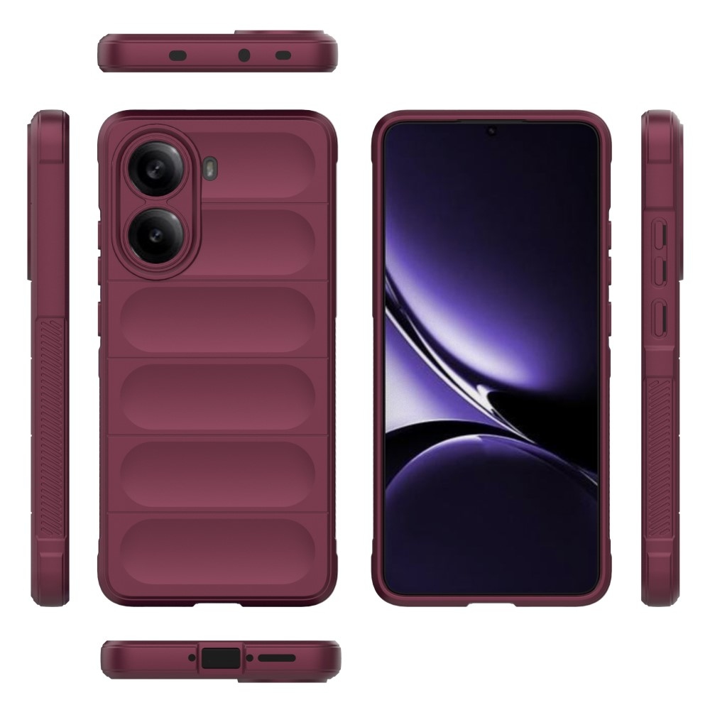 Rugg odolný gelový obal na Xiaomi Poco X7 Pro 5G - vínový