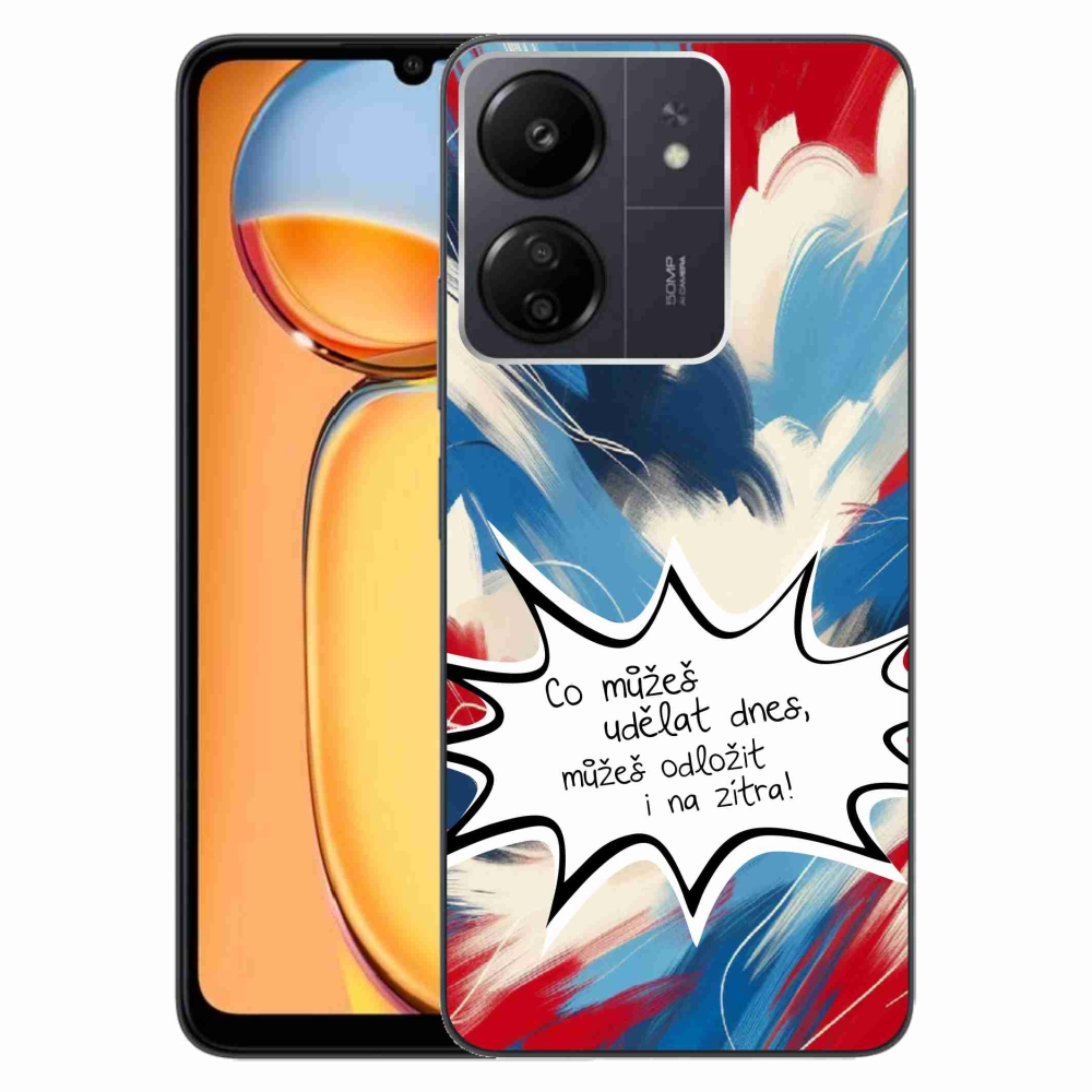 Gelový kryt mmCase na Xiaomi Poco C65/Redmi 13C - vtipný text 9 bílé pozadí