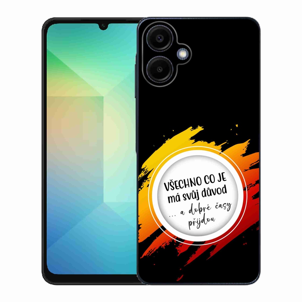 Gelový kryt mmCase na Samsung Galaxy A06 4G - citát 3 černé pozadí