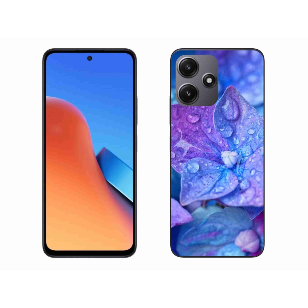 Gelový kryt mmCase na Xiaomi Redmi 12 5G - fialový květ