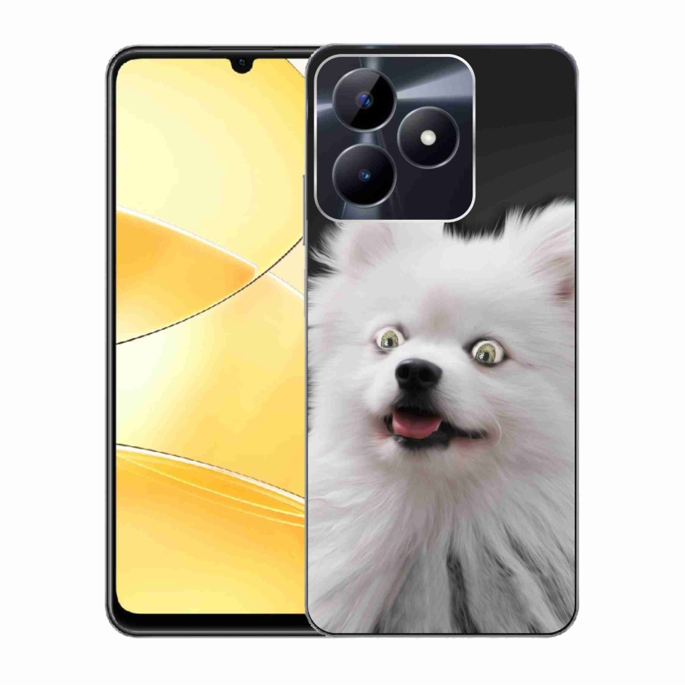 Gelový kryt mmCase na Realme C51/C53 - bílý špic