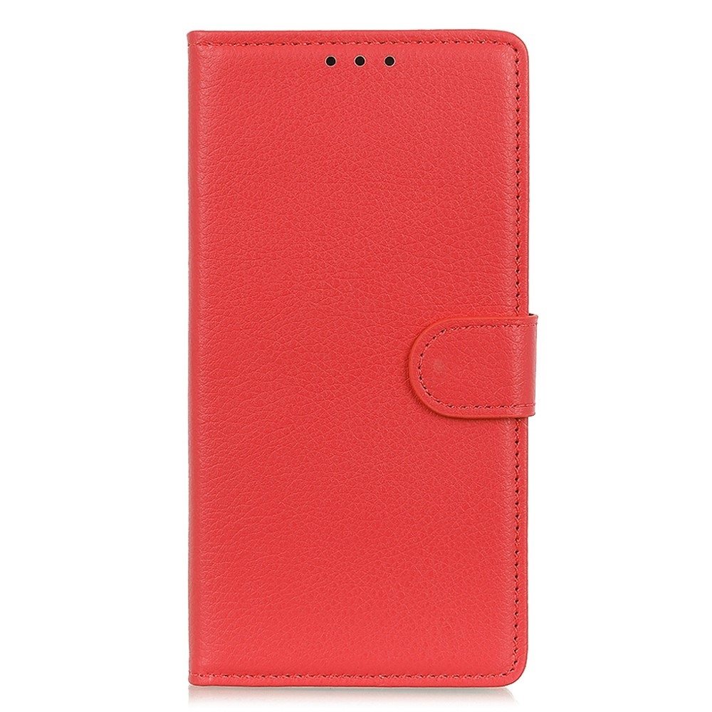 Litchie knížkové pouzdro na Xiaomi Redmi 12 4G/5G - červené