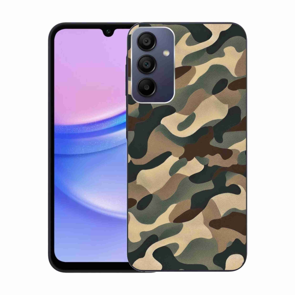 Gelový kryt mmCase na Samsung Galaxy A15 4G/5G - maskáčový vzor 11