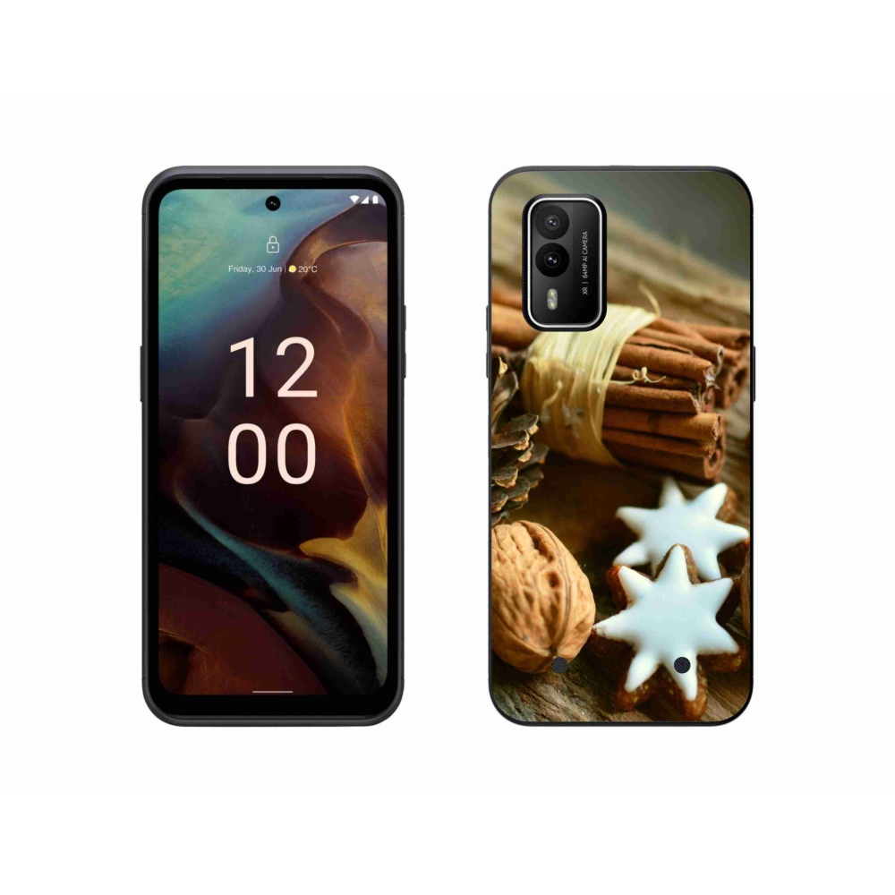 Gelový kryt mmCase na Nokia XR21 - skořice a perníčky