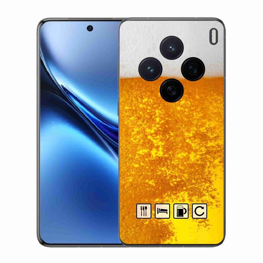 Gelový kryt mmCase na Vivo X200 5G - pivní motiv 3