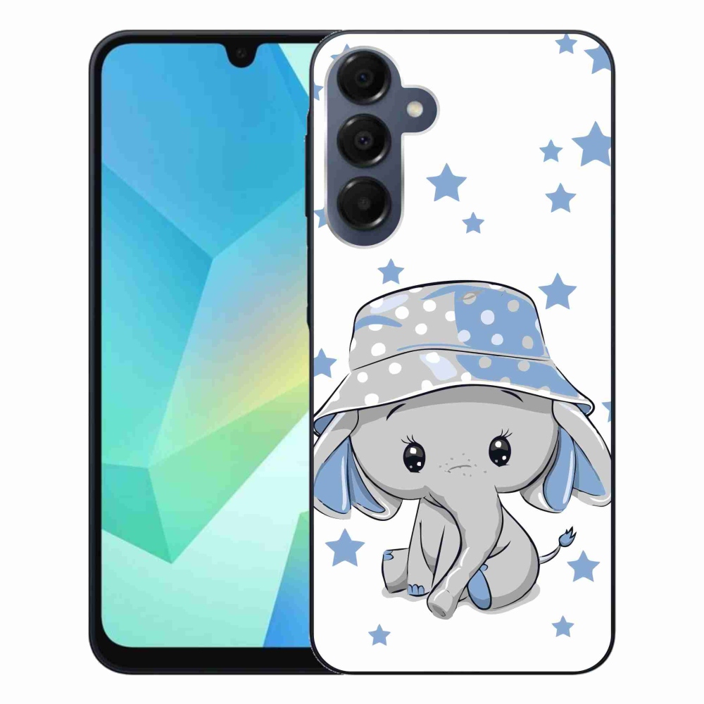 Gelový kryt mmCase na Samsung Galaxy A16 4G/5G - modrý slon