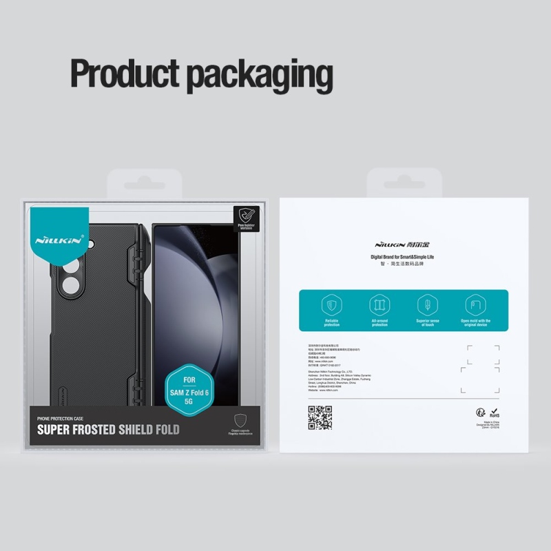 Nillkin Super Frosted FOLD Slot Zadní Kryt pro Samsung Galaxy Z Fold 6 Black