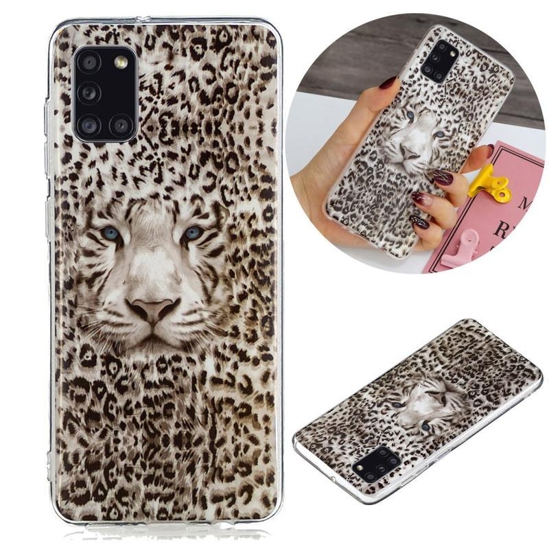 Noctilucent gelový obal na mobil Samsung Galaxy A31 - leopard