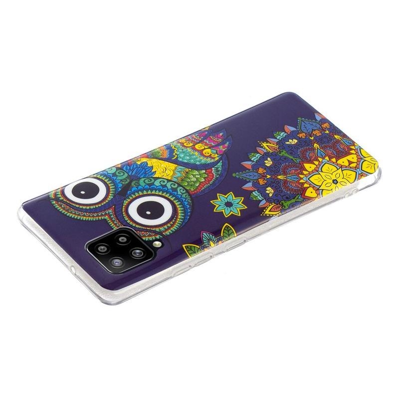 Noctilucent gelový obal pro mobil Samsung Galaxy A42 5G - sova
